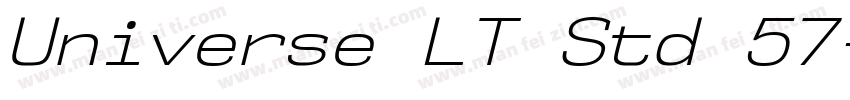Universe LT Std 57字体转换